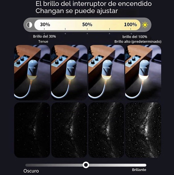 Lunara Mini Proyector de Estrellas USB